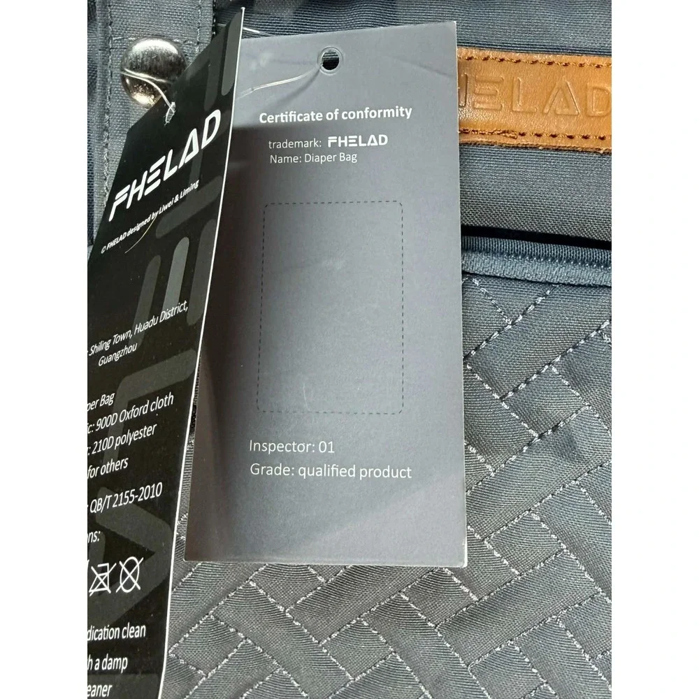 FHELAD‎ Diaper Bag Oxford Cloth Gray